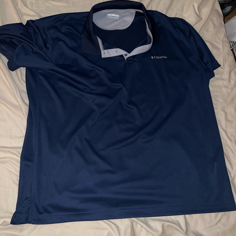 Columbia Men’s Blue Golf Polo Shirt - Size 2XL